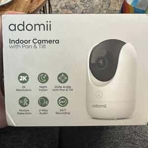 Adomii Indoor Camera‎ 2K HD Security Surveillance Pan Tilt Motion Detection New